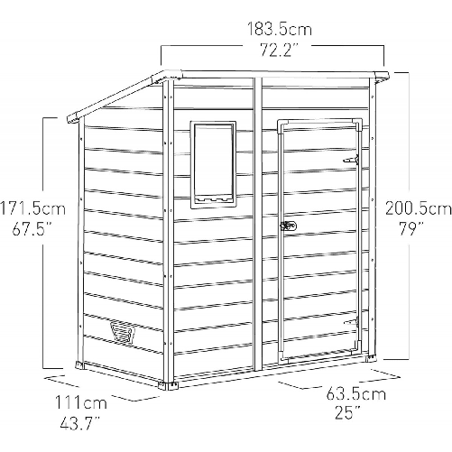 Keter-Casetta-Addossata-Oakland-in-Resina-PVC-Box-Armadio-Giardino