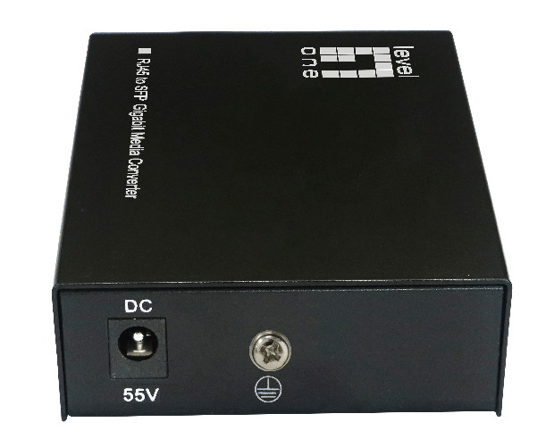 LevelOne GVT-2016 convertitore multimediale di rete 1000 Mbit/s Modalità multipla, Modalità singola Nero