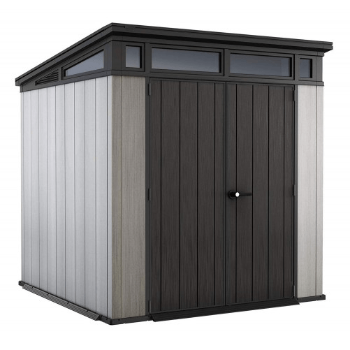 Keter Casetta da Giardino Box Portattrezzi da esterno ARTISAN 77 in Resina 214x218x226h grigio
