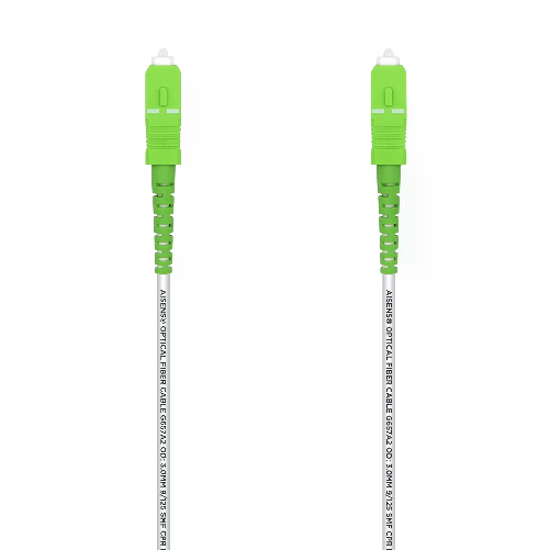 AISENS A152-0503 cavo a fibre ottiche 50 m SC/APC G.657.A2 Bianco