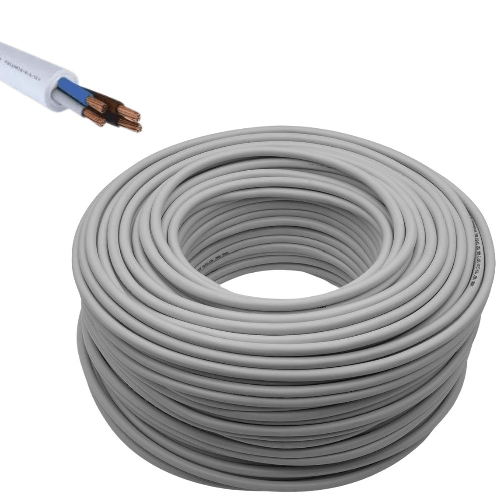 DIMELITALIA  Cavo elettrico grigio fror gommato flessibile tutor quadripolare antifiamma *** lunghezza metri 10