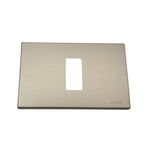 VIMAR  Placca 1 modulo serie 8000 fissaggio a scatto vimar 08635 varie finiture *** colore alluminio