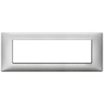 VIMAR Placca vimar metallo modello plana 7 moduli argento metallizzato 14657.71