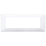 VIMAR Placca vimar modello plana 7 moduli tecnopolimero 14657 *** colore bianco, confezione 1