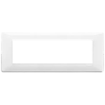 VIMAR Placca vimar modello plana 7 moduli tecnopolimero 14657 *** colore reflex neve, confezione 1