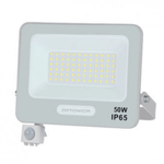 OPTONICA Proiettore led smd corpo bianco con sensore di movimento e cavo da 15 cm ip65