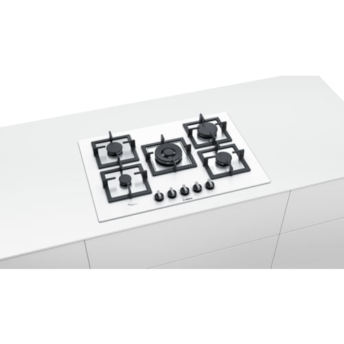 Bosch-PPQ7A2B20-Serie-6-Piano-Cottura-a-Gas-5-Zone-Griglie-in-Ghisa-FlameSelect-75-cm-Bianco