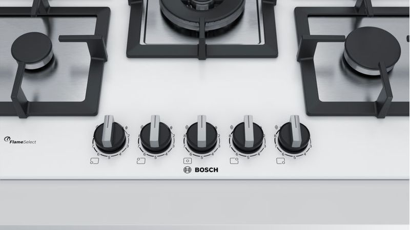 Bosch-PPQ7A2B20-Serie-6-Piano-Cottura-a-Gas-5-Zone-Griglie-in-Ghisa-FlameSelect-75-cm-Bianco