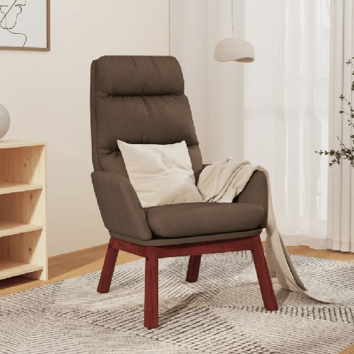 VidaXL Sedia Relax Tortora in Tessuto