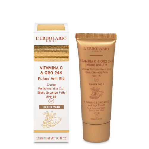 Crema-Perfezionatrice-Viso-tonalita-media-Vitamina-C---Oro-24K