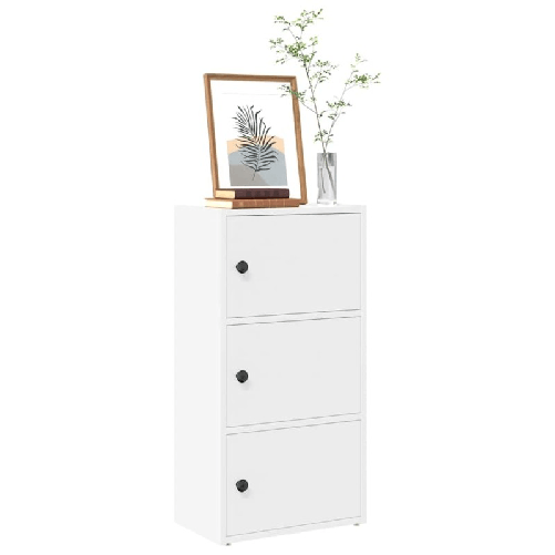 VidaXL Libreria Bianca 40x24x77 cm in Legno Multistrato
