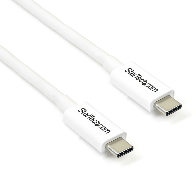 Startech-Cavo-Thunderbolt-3-Bianco-da-2mt-Compatibile-Displayport