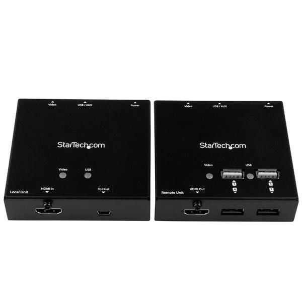 Startech-Extender-Hdmi-Via-Cat6-con-Hub-Usb-a-4-Porte-50mt-1080p