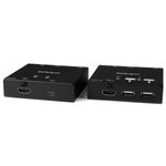Startech-Extender-Hdmi-Via-Cat6-con-Hub-Usb-a-4-Porte-50mt-1080p