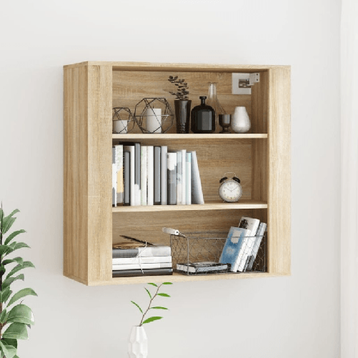 VidaXL Armadietto a Muro Rovere Sonoma 80x33x80 cm Legno Multistrato