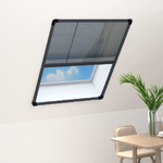 VidaXL Zanzariera Plissettata Finestre Alluminio Antracite 60x80 cm