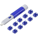 Renkforce RJ45 LAN Port Schloss RF-4695234 10er Set Silber-Blau inkl. 1 Schl¼ssel RF-4695234 (RF-4695234)