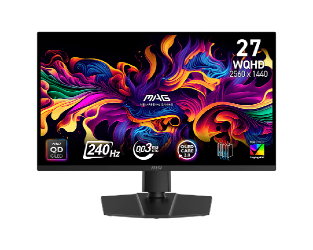 MSI MAG 271QP QD-OLED X24 Monitor PC 67,3 cm (26.5") 2560 x 1440 Pixel Wide Quad HD Nero