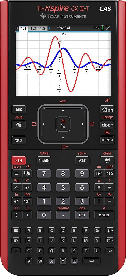 Texas Instruments TI-Nspire CX II-T CAS Calculadora gráfica, Software, USB - E/D/I/F/ES/NL