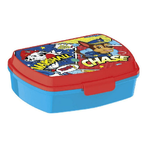 The Paw Patrol  Contenitore per Sandwich The Paw Patrol Friendship Rosso Azzurro (17 x 5.6 x 13.3 cm)