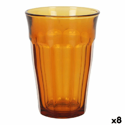 Duralex Set di Bicchieri Duralex Picardie Ambra 4 Pezzi 360 ml (8 Unità)
