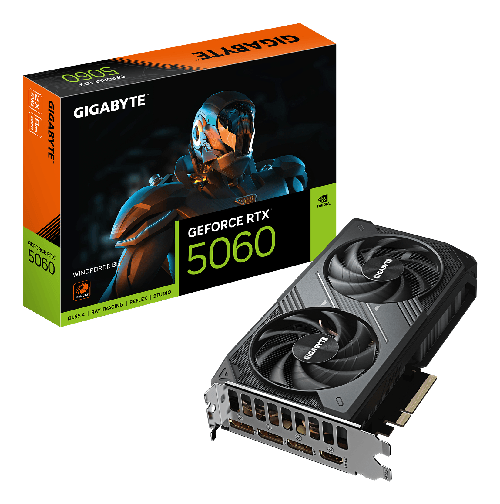 GIGABYTE GeForce RTX 5060 WINDFORCE 8G Scheda Grafica - 8GB GDDR7, 128bit, PCI-E 5.0
