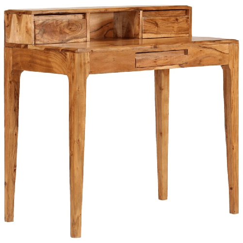 VidaXL Scrivania con Cassetti in Legno Massello 88x50x90cm