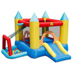 Happy Gioco Gonfiabile Castello Saltarello Scivolo per Bambini Pompa Motore Gigante