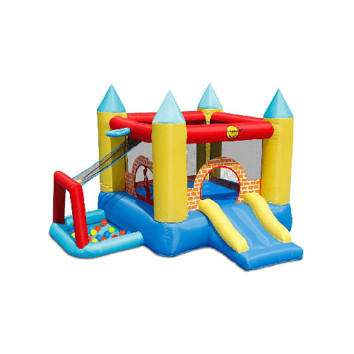 Gioco-Gonfiabile-Castello-Saltarello-Scivolo-per-Bambini-Pompa-Motore-Gigante