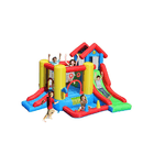 Castello-Gonfiabile-Gigante-Bambini-Gioco-Scivolo-Saltarello-Tappeto-Elastico