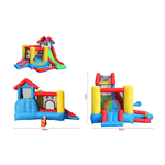 Castello-Gonfiabile-Gigante-Bambini-Gioco-Scivolo-Saltarello-Tappeto-Elastico