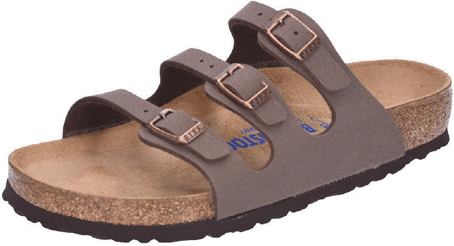 BIRKENSTOCK SCARPE SANDALI DONNA BIRKENSTOCK FLORIDA BS 0053881 PELLE MARRONE ORIGINALPE2025