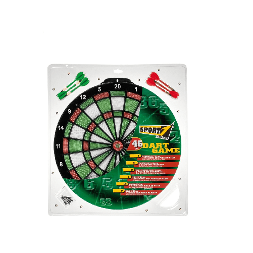 Gioco-Bersaglio-6-Freccette-Punta-in-Plastica-46-cm-Soft-Dart-board-Tiro-a-Segno