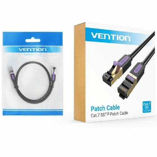 Vention Cavo di Rete Rigido FTP Categoria 7 Vention ICDBJ Nero 5 m