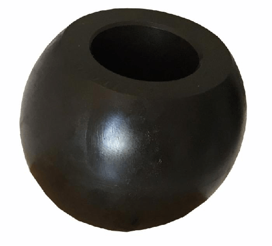 Ama Rotula per ganci inferiori Ø 64x45mm con foro Ø 37mm Black Line confezione da 2 pezzi