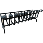 PEGORARO ANGELO Brucialegna braciere con riccio forgiato cm 75x26