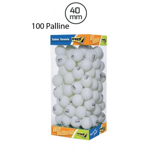 Confezione-100-Palline-Ping-Pong-Misura-40mm-Serie-Training-Allenamento-Tennis