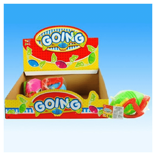 TrAdE Shop Traesio  Gioco Going Pallina Da 18 Cm Con Maniglie 3 Colori Assortiti Giocattolo Estivo 36537 -