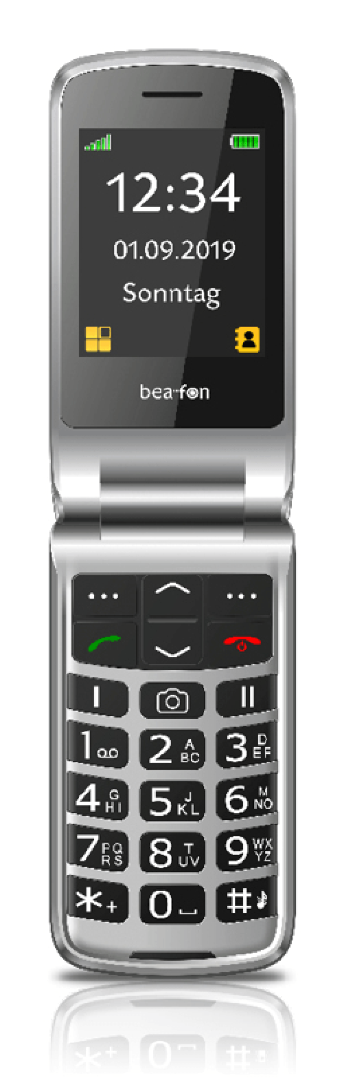 Beafon SL495 LTE 6,1 cm (2.4") 88 g Nero, Argento Telefono di livello base