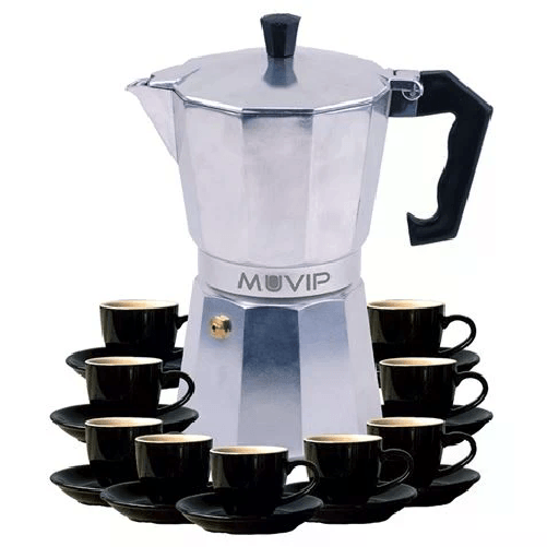 Muvip  Caffettiera in alluminio Muvip MV0605 - Capacità 9 tazze