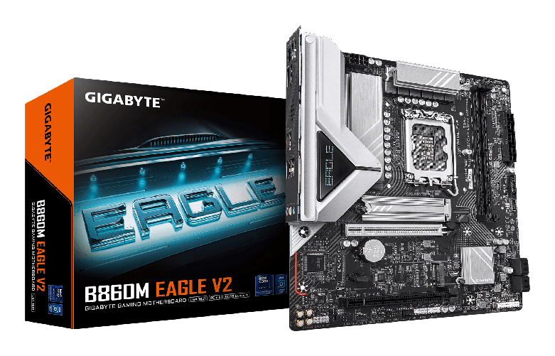 GIGABYTE B860M EAGLE V2 Scheda madre - CPU Intel Core Ultra Series, VRM a 6+1+2 fasi, fino a 9066 MHz DDR5