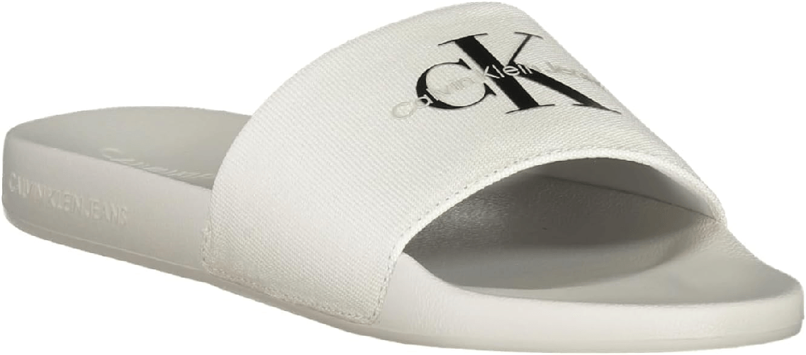 CALVIN KLEIN JEANS CIABATTE CIABATTA UOMO CALVIN KLEIN JEANS YM0YM01271 BIANCO ORIGINALE PE 2025