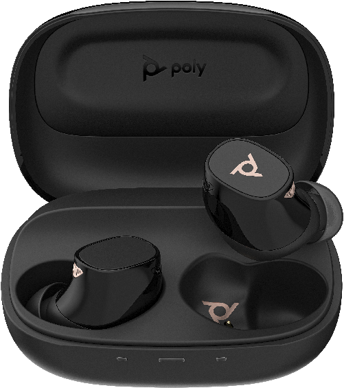 POLY Voyager Free 20 Black Earbuds +Basic Charge Case