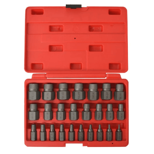 VidaXL Set Estrattore Multi Vite 25 pz in Acciaio