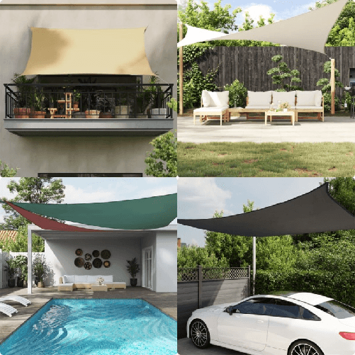 VidaXL Parasole a Vela Oxford Rettangolare 2,5x3,5 m Marrone