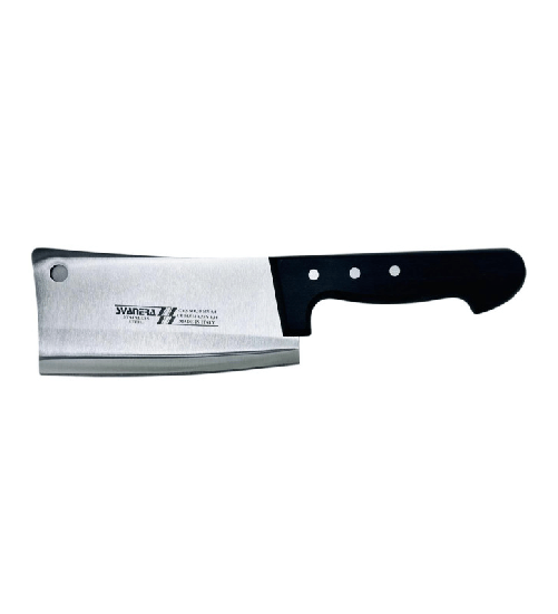 Svanera mannaretta cm 14 manico in legno scuro, in acciaio inox 4 mm