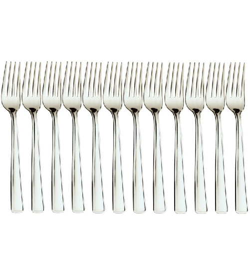 Gnali Ideal, set 12 forchetta tavola acciaio inox 18/C