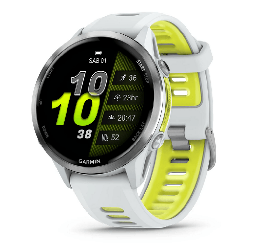 Garmin Forerunner 970 Titanium whitestone e cinturino whitestone/translucent amp yellow 010-02969-11