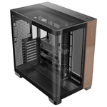 Antec c8 curve case pc full tower e-atx nero con dettagli in legno e vetro