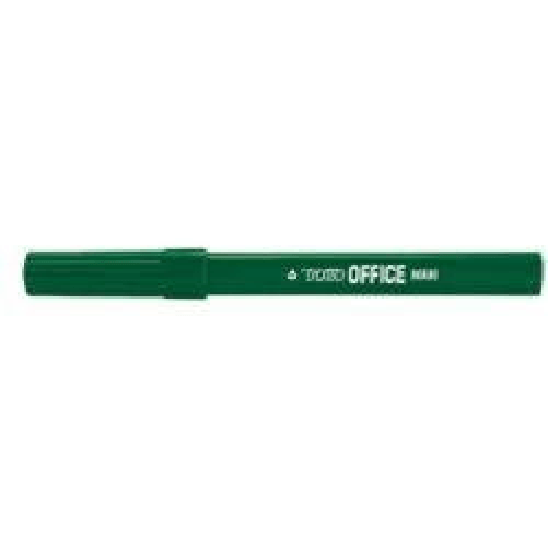 Tratto office maxi marcatore permanente verde - confezione da 12 pennarello indelebile